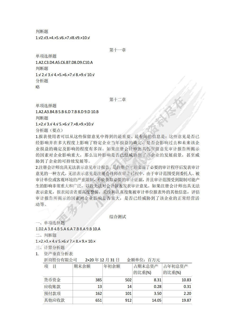 会计报表阅读与分析（第五版）