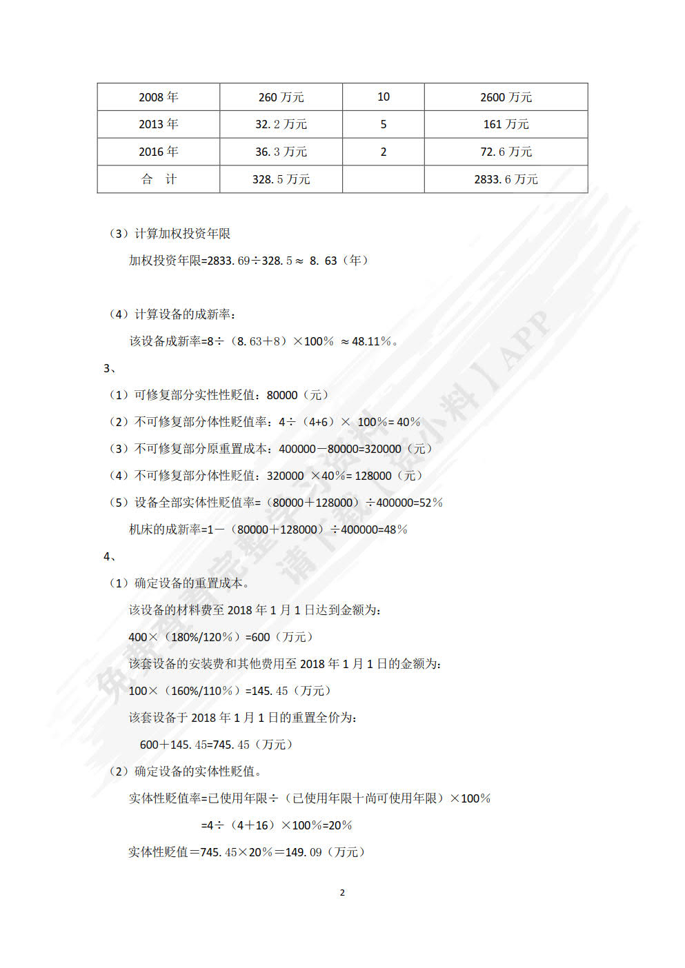 资产评估学教程（第2版）