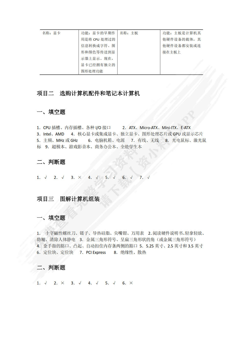 计算机组装与维护（双色）（含微课）