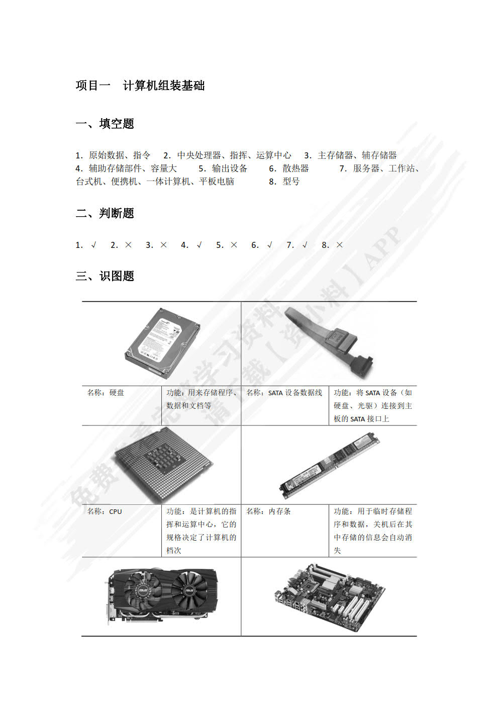 计算机组装与维护（双色）（含微课）