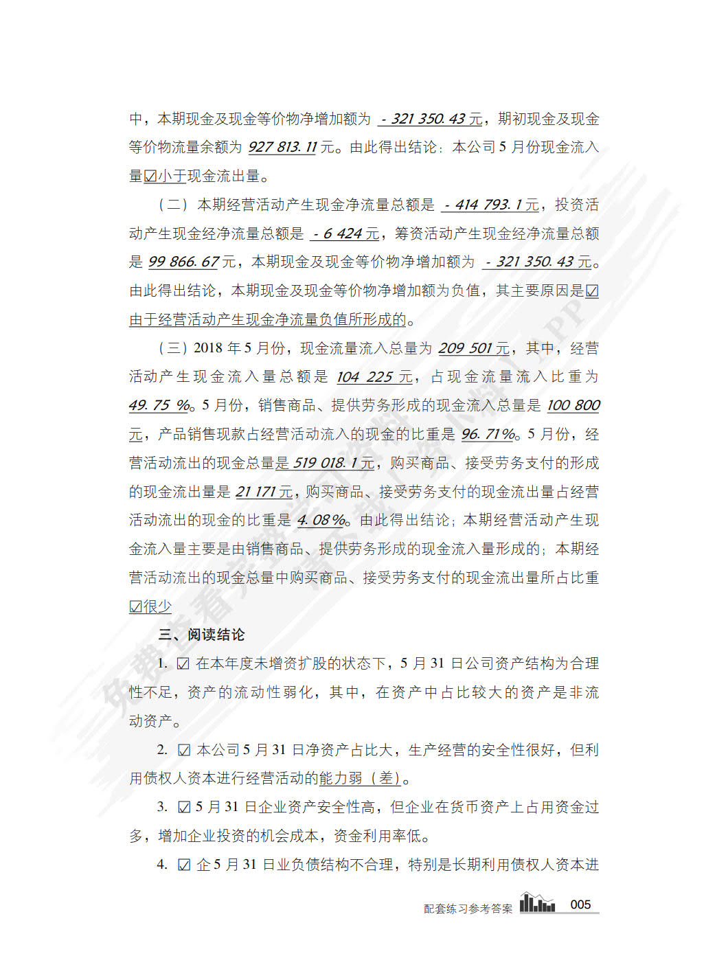财务会计报表阅读报告