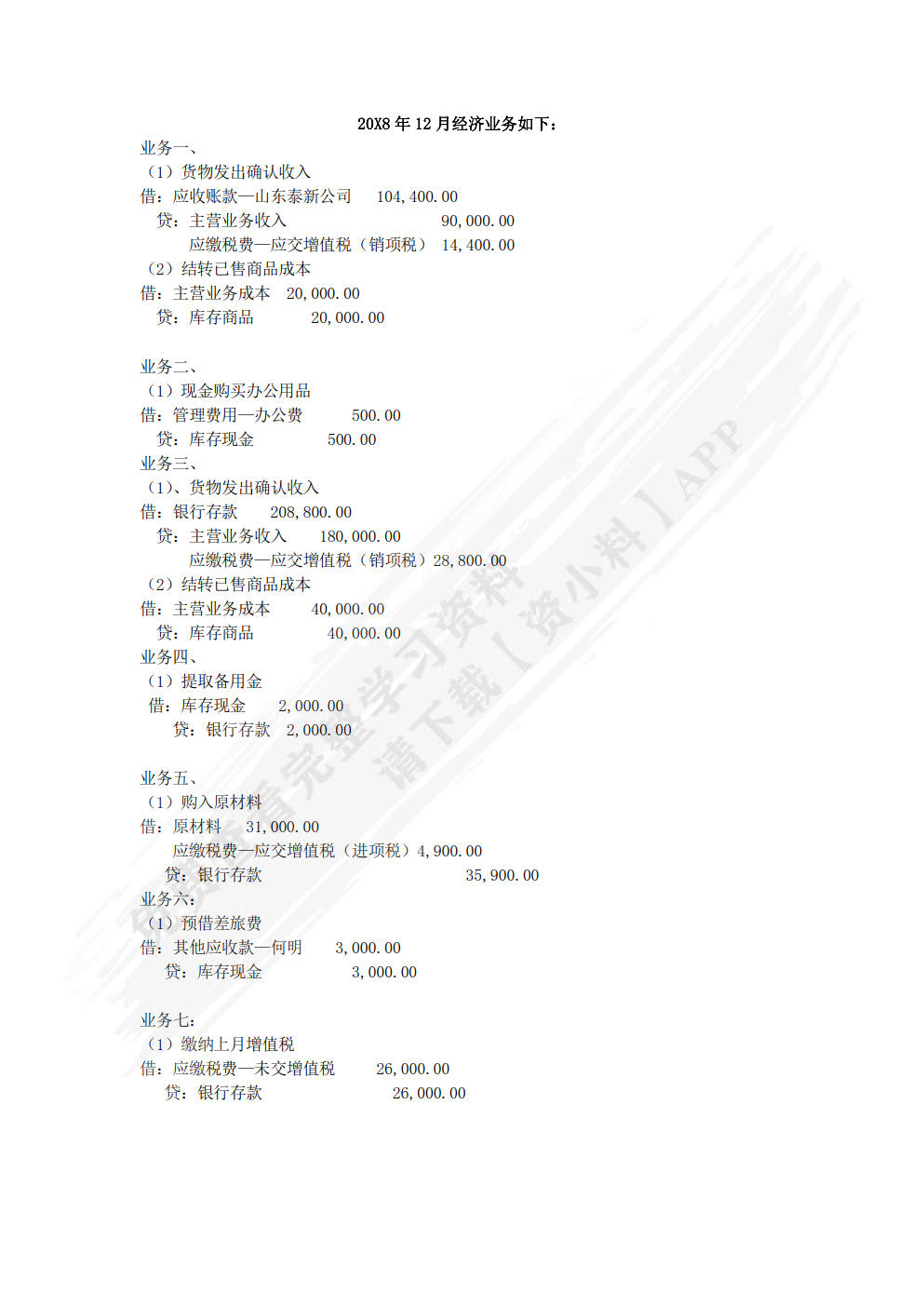 企业会计模拟实验教程
