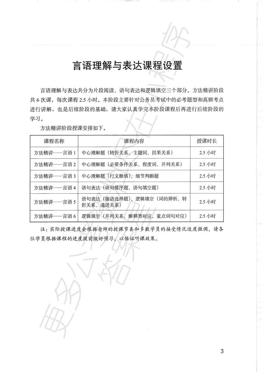 2020 公务员 笔试系统讲义