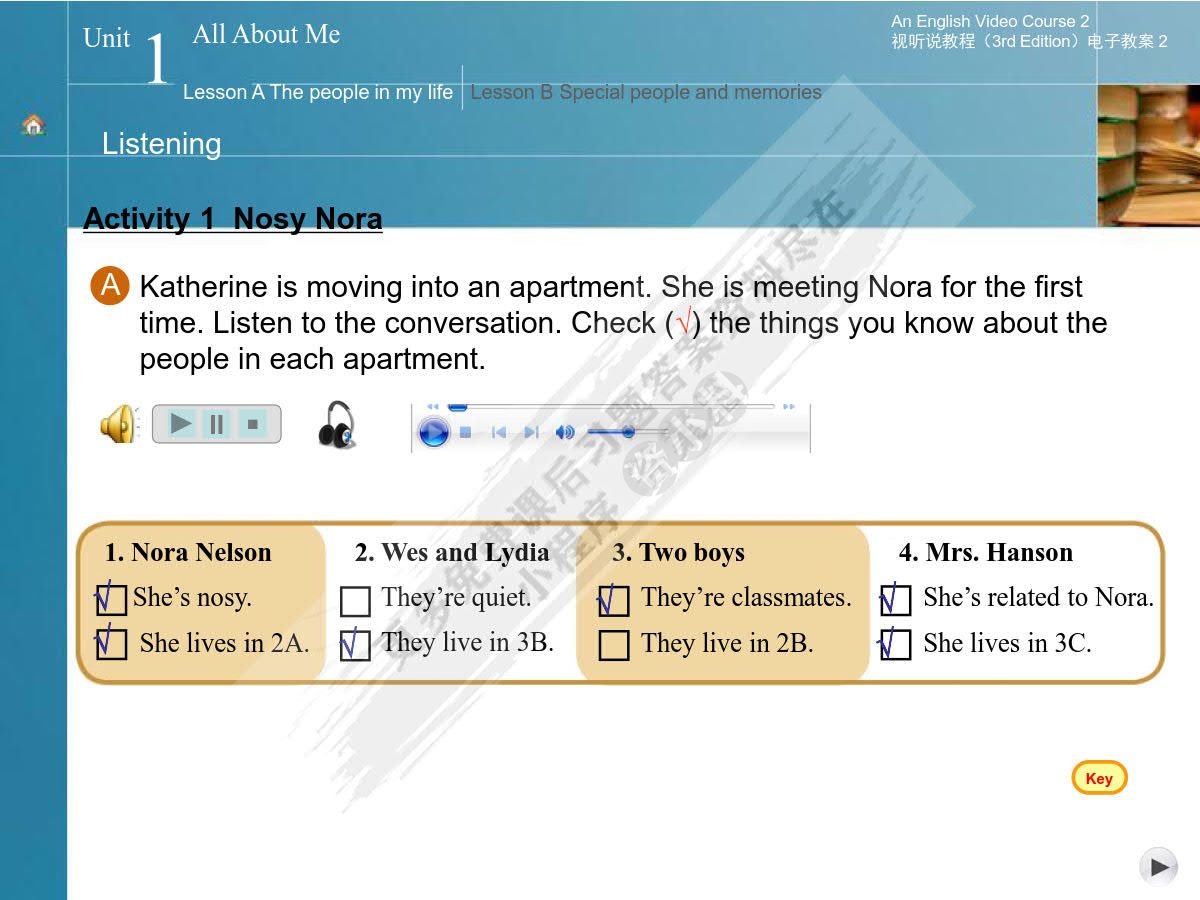 新世纪大学英语视听说教程2第二版