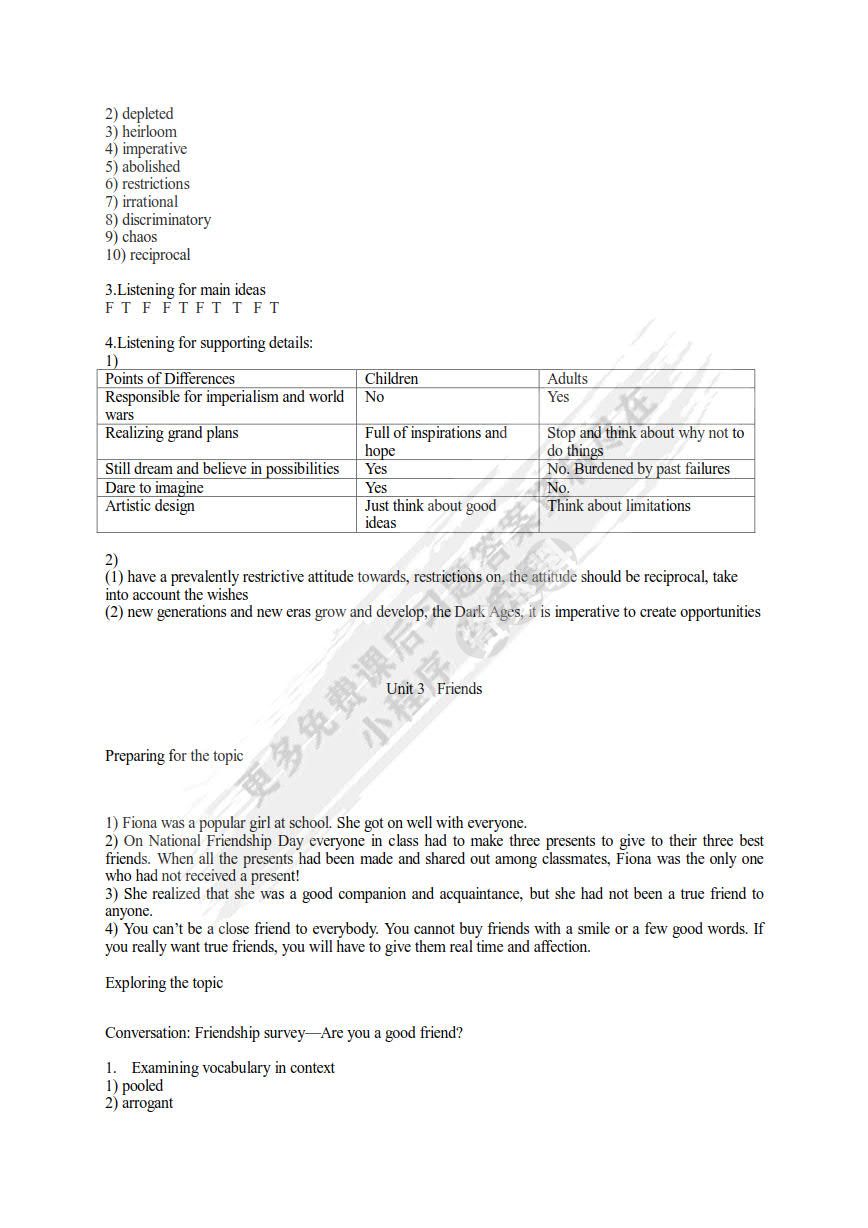 大学英语听说（第一册）