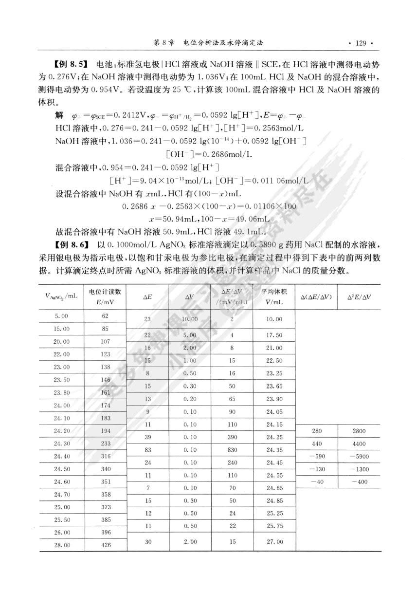 分析化学第三版下册