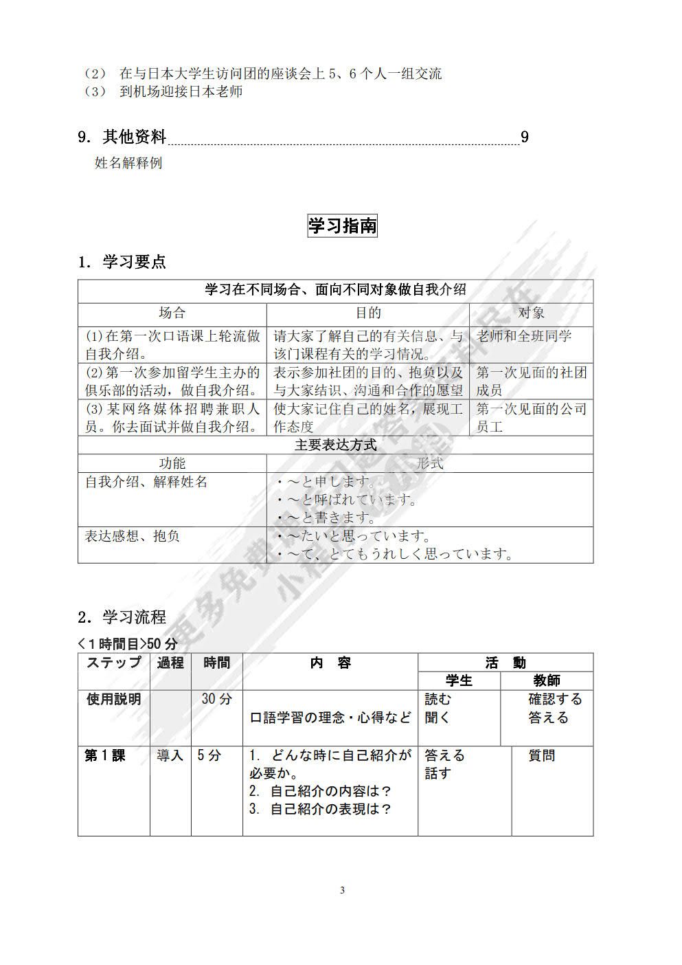 基础日语口语教程1