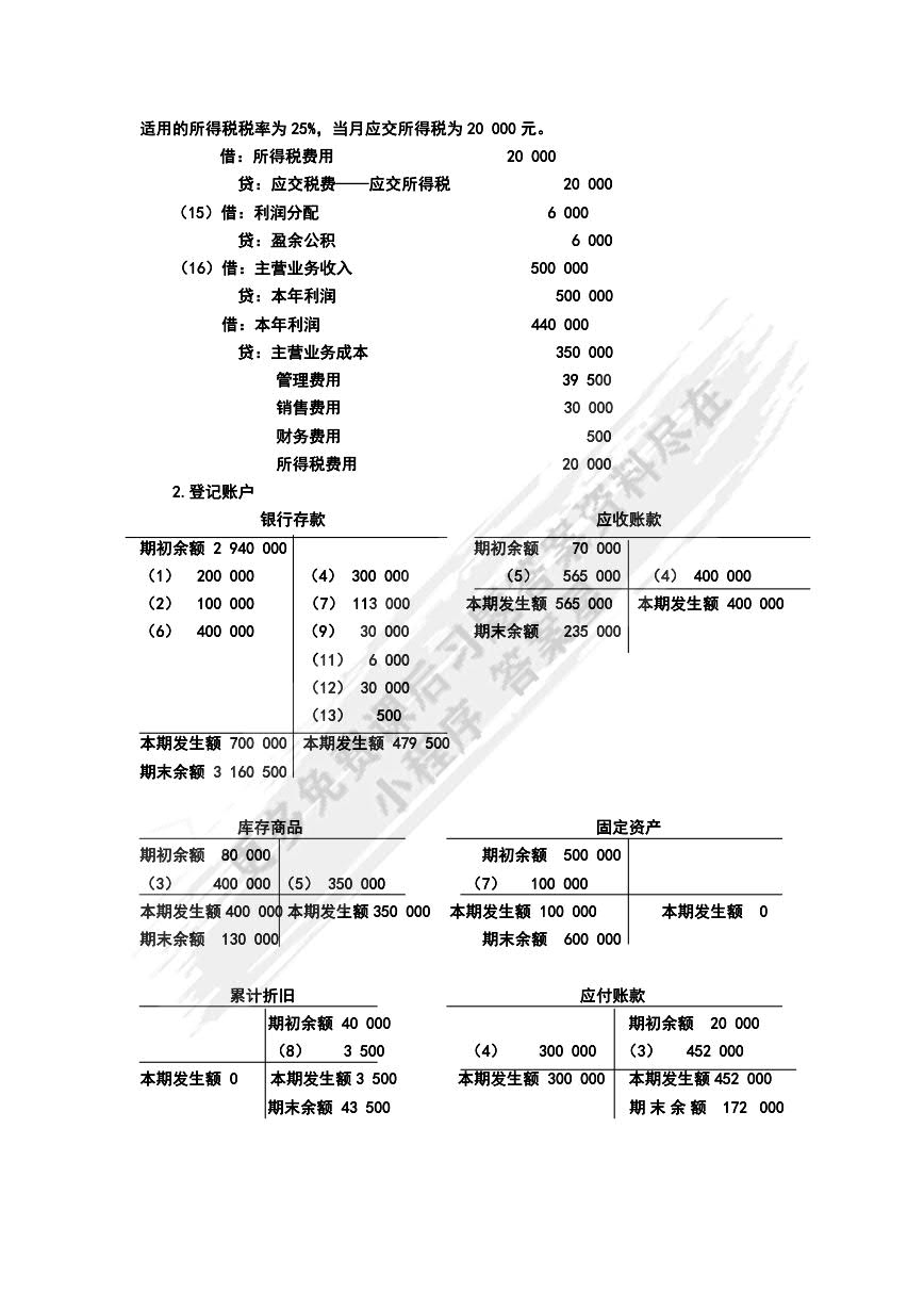 会计学（第6版）