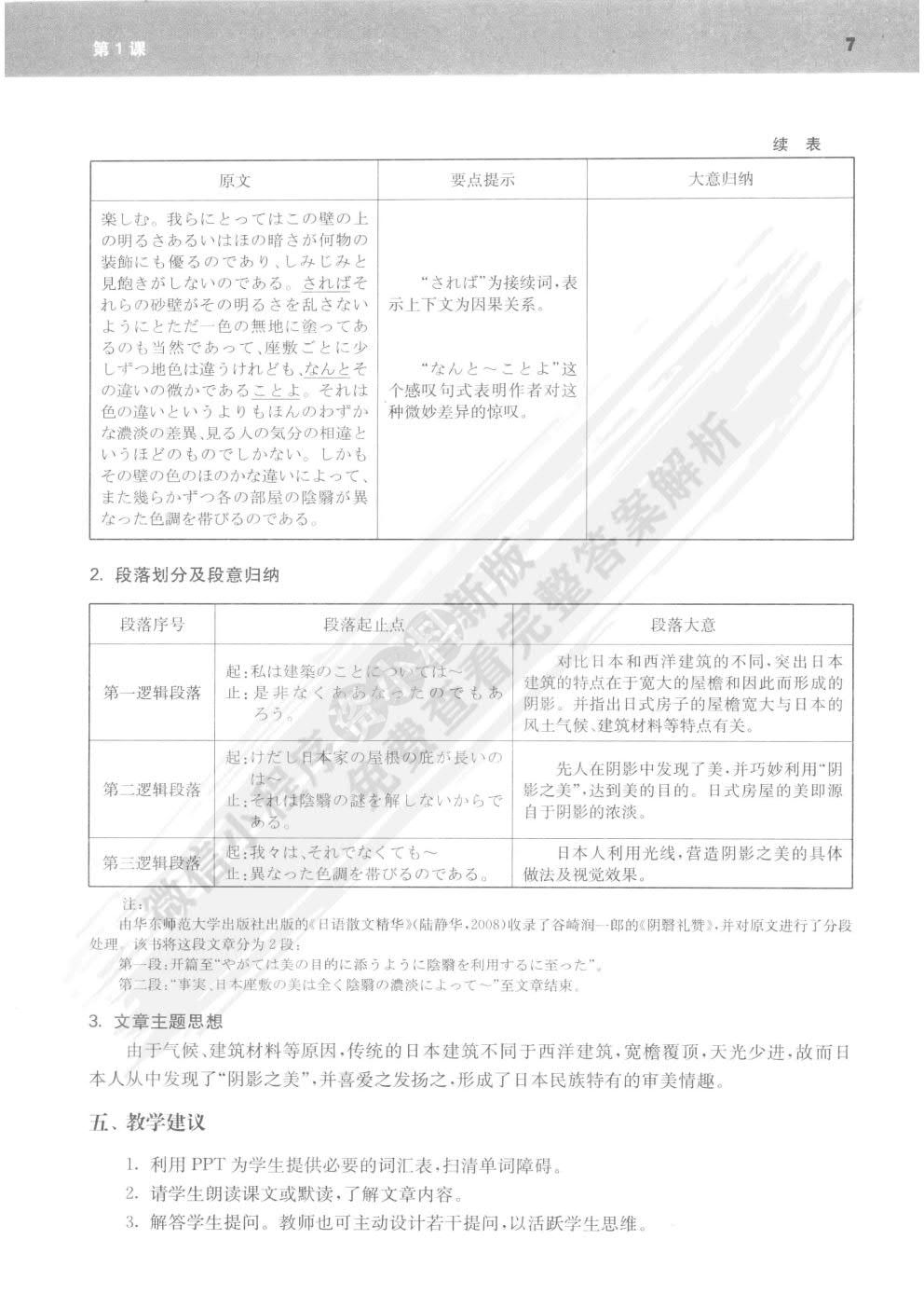 新编日语泛读教程 学生用书（第三册）