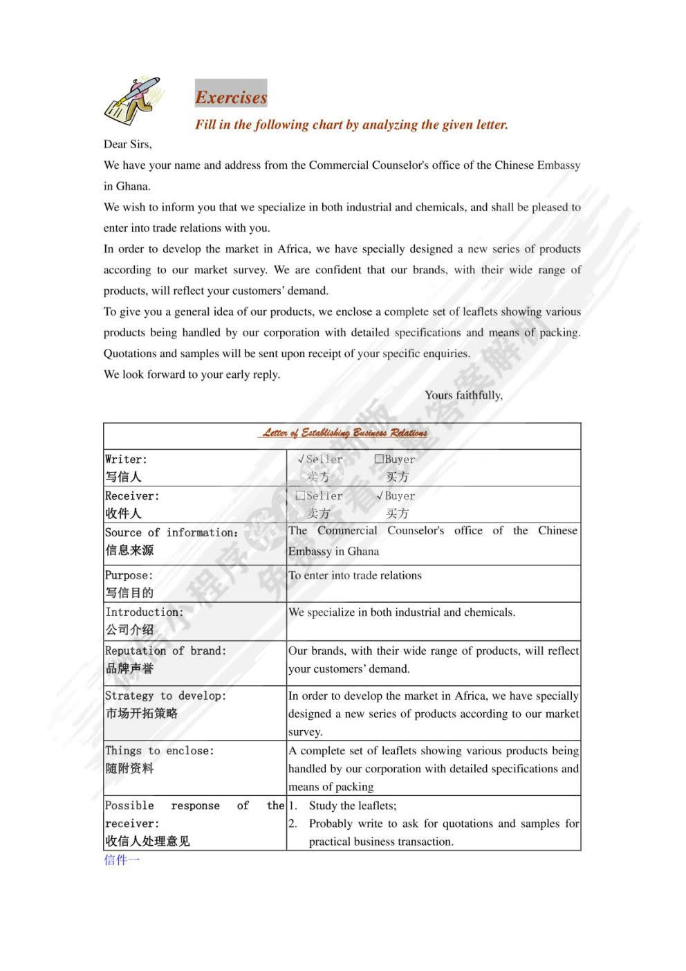 外贸函电与单证历练教程