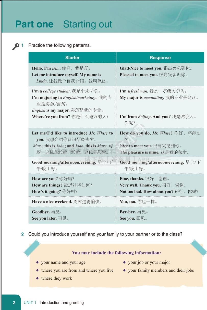 实用听说教程（第三版）第1册