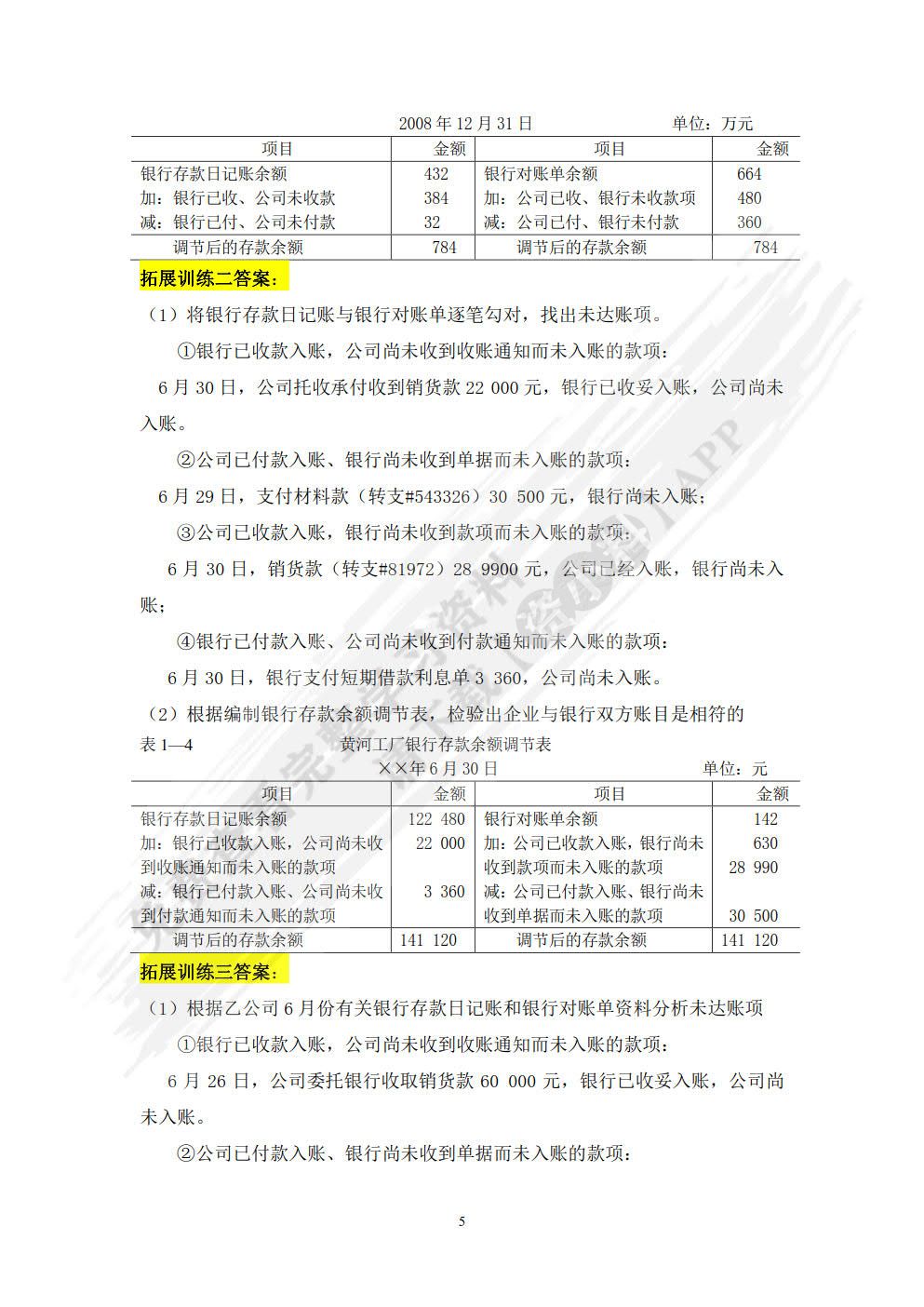企业财务会计实训（第四版）