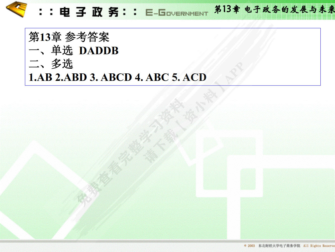 电子政务(第五版)