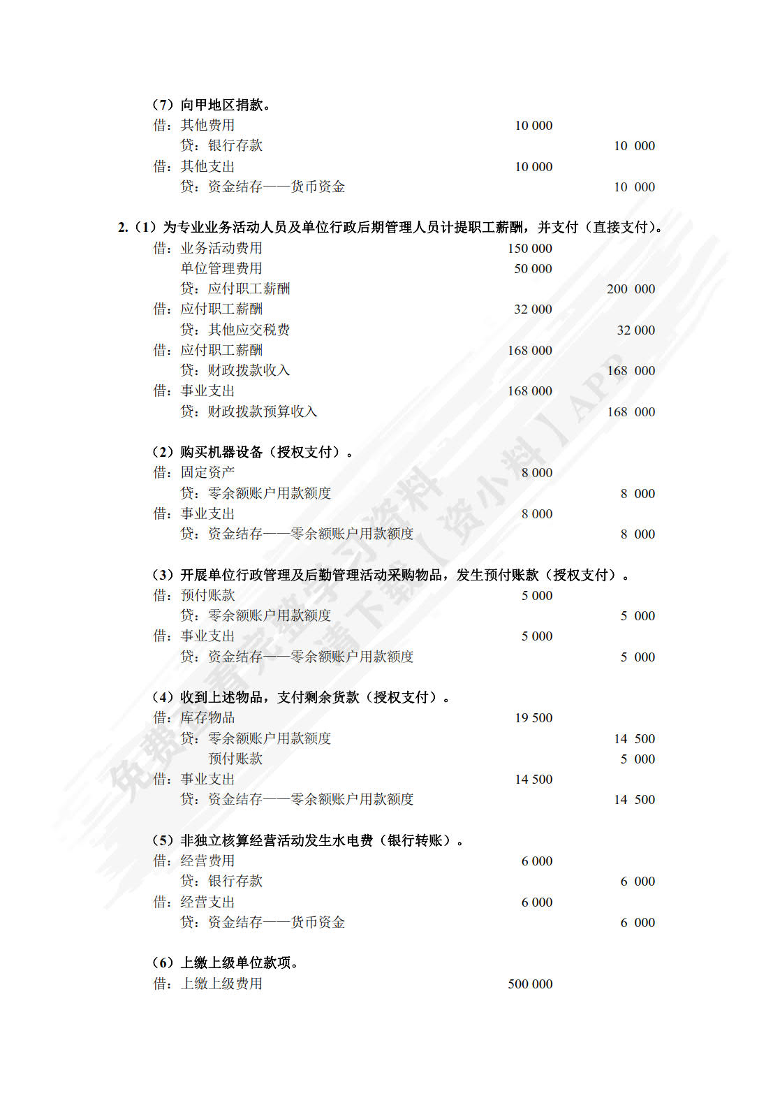 政府会计（第二版）