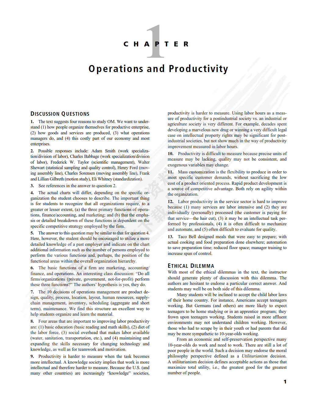 运作管理（英文版&middot;第10版）