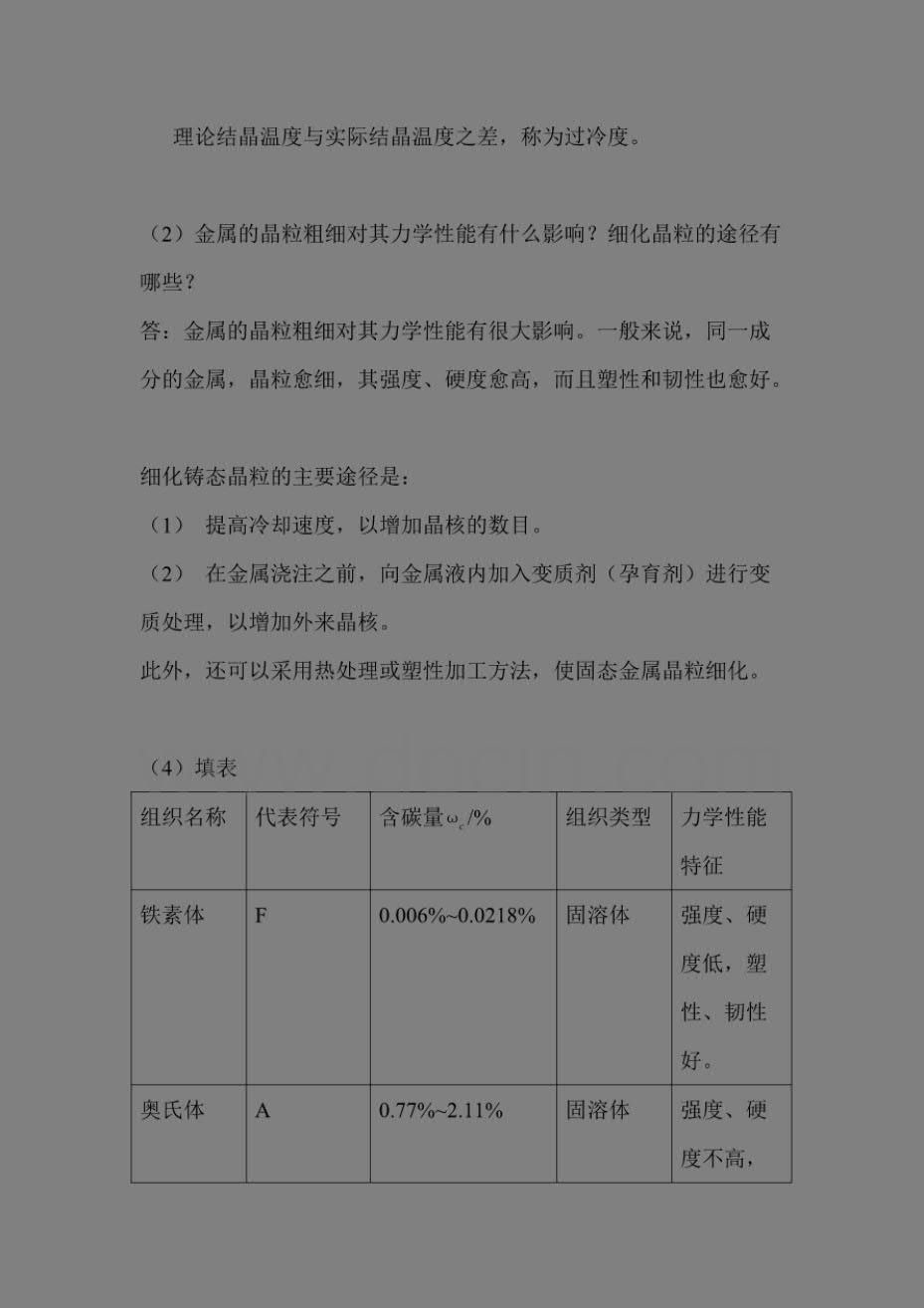 金属工艺学第五版