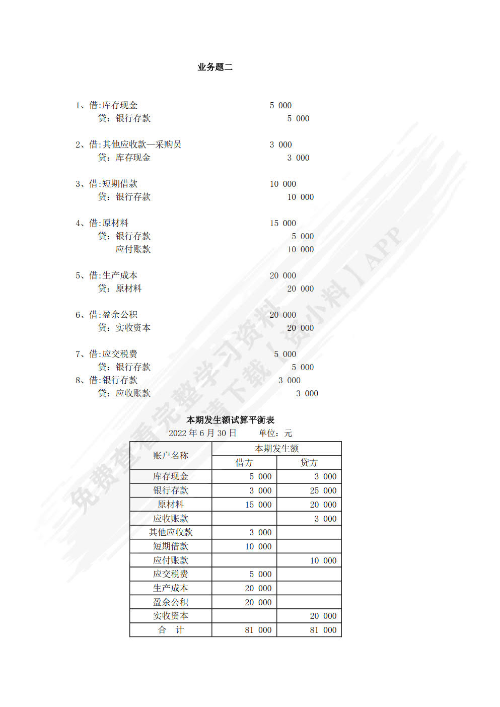 会计学基础及实训
