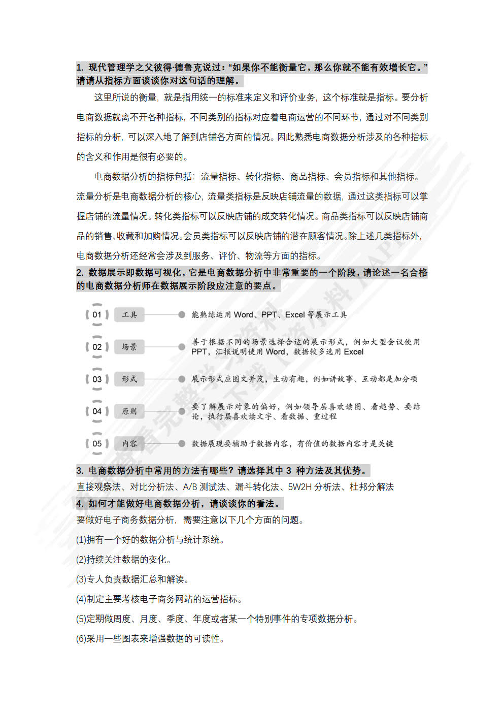Excel电商数据分析与应用（微课版）