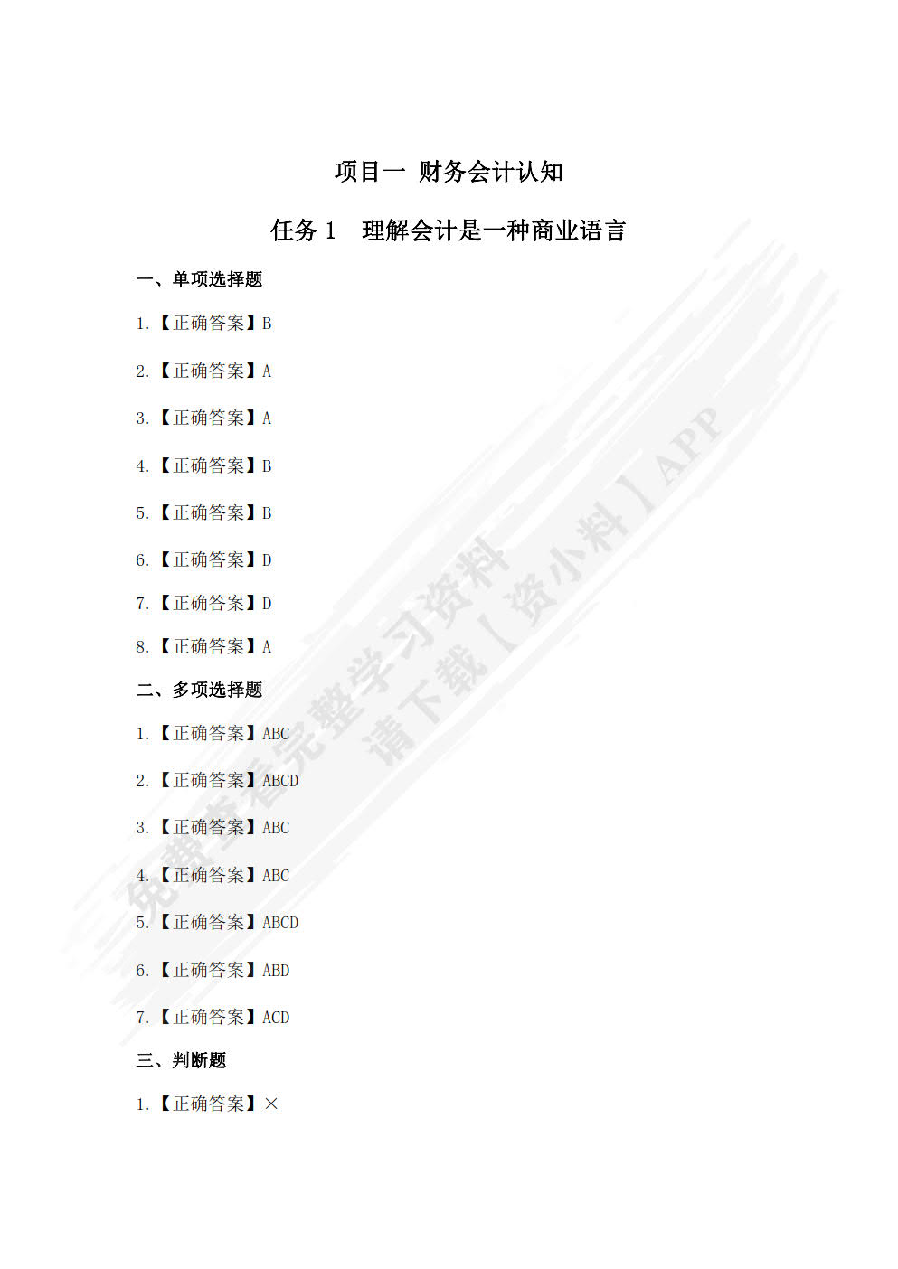 企业财务会计能力测试与业务实训