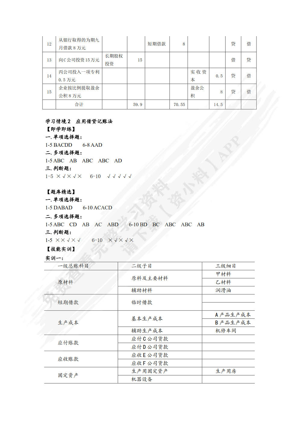 基础会计学（第二版）