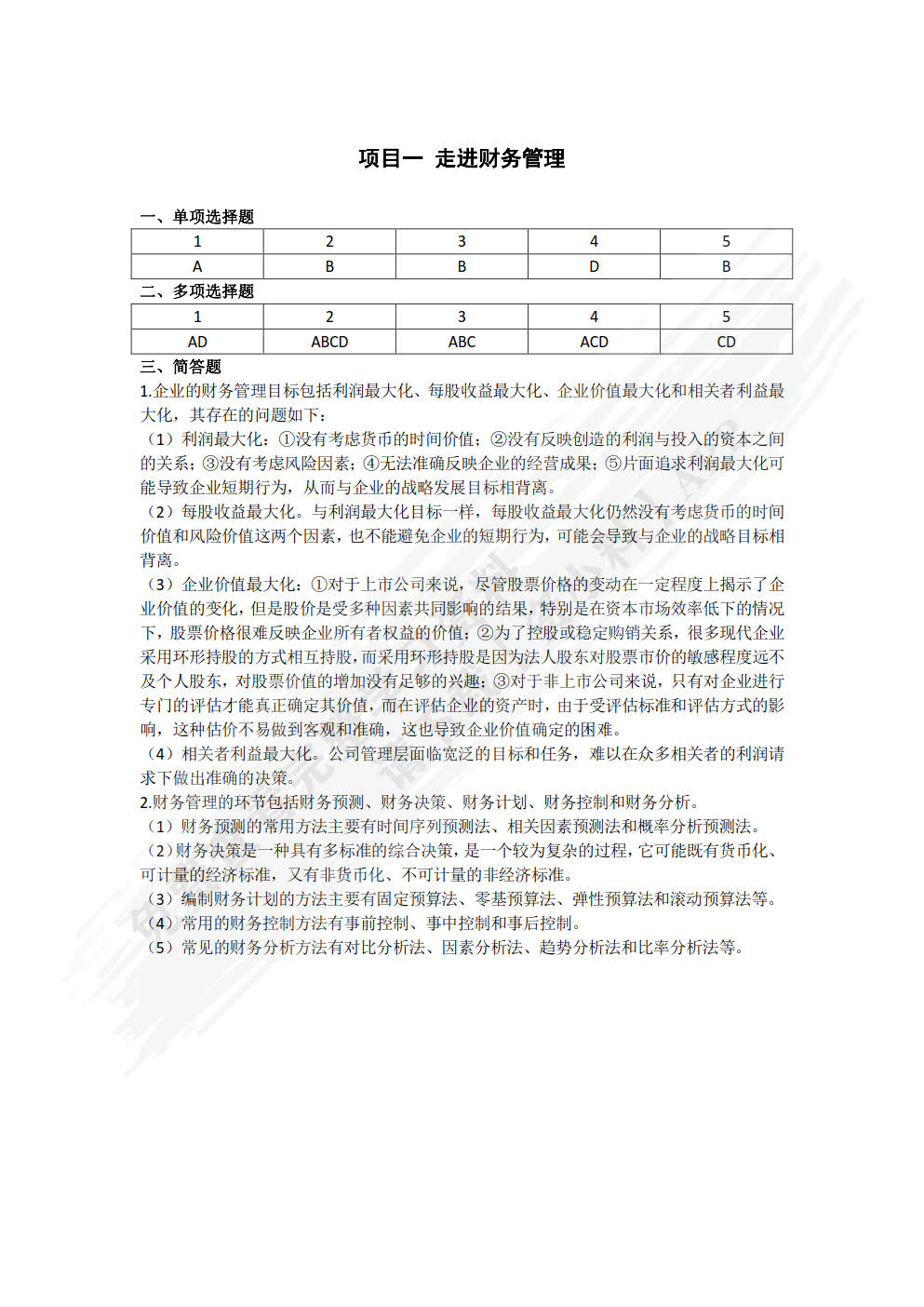 财务管理基础