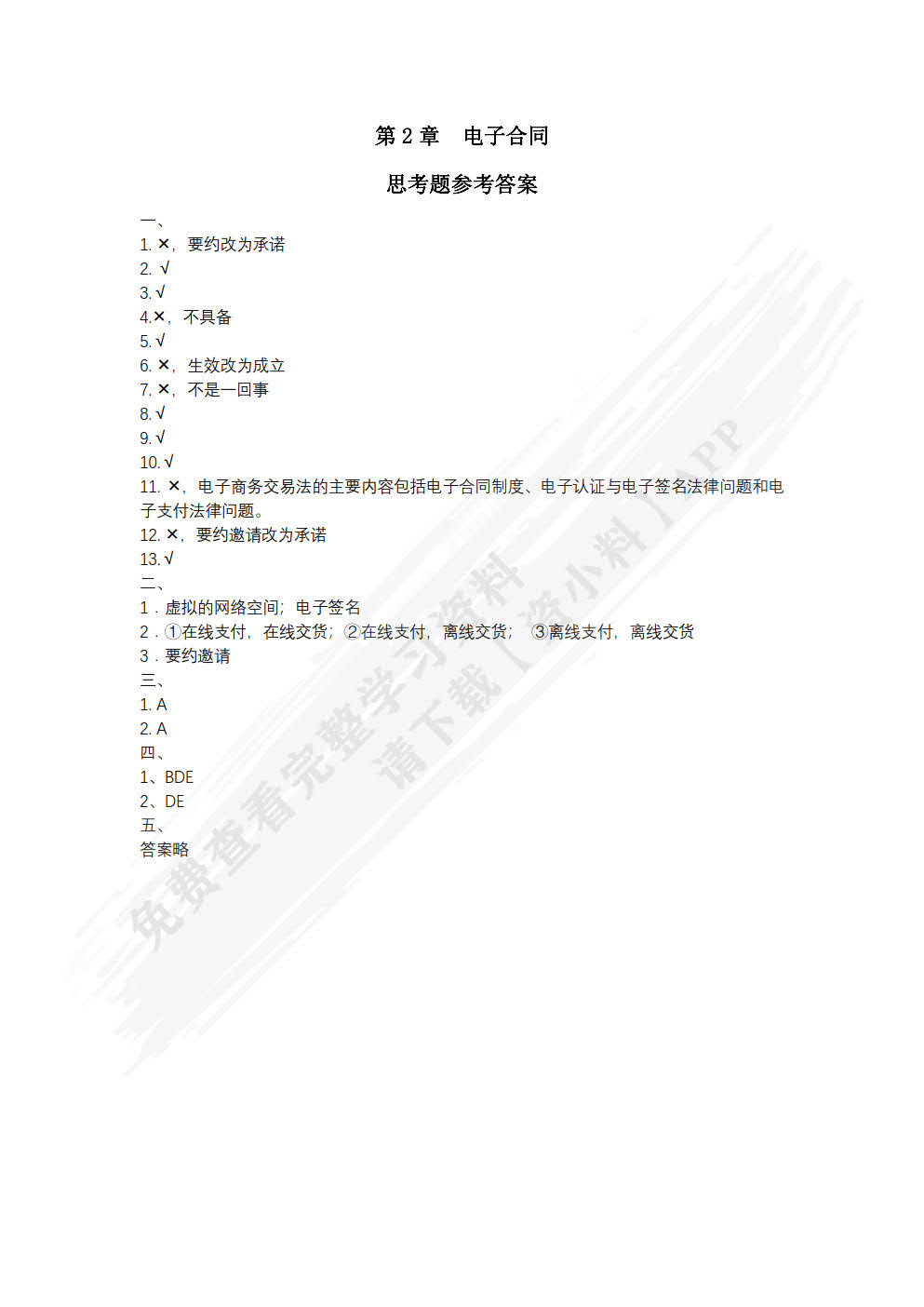 电子商务法（第4版）