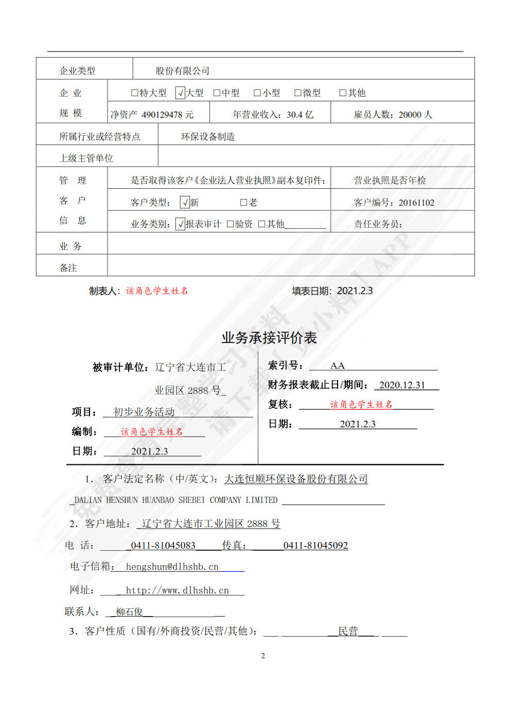 审计全真实训（第二版）