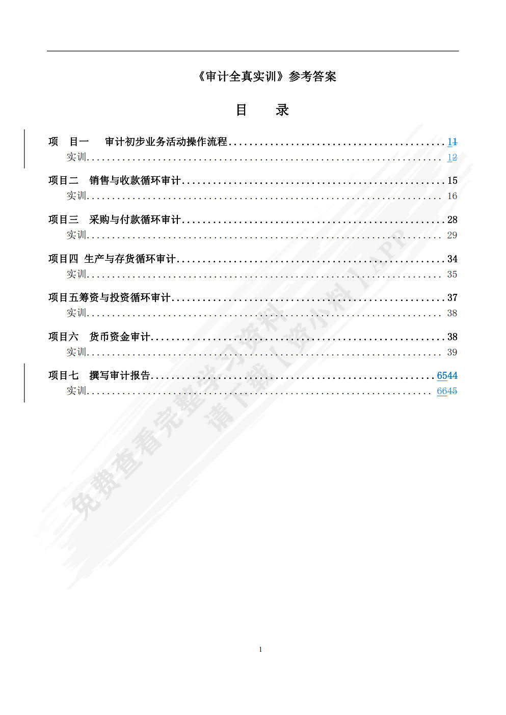 审计全真实训（第二版）