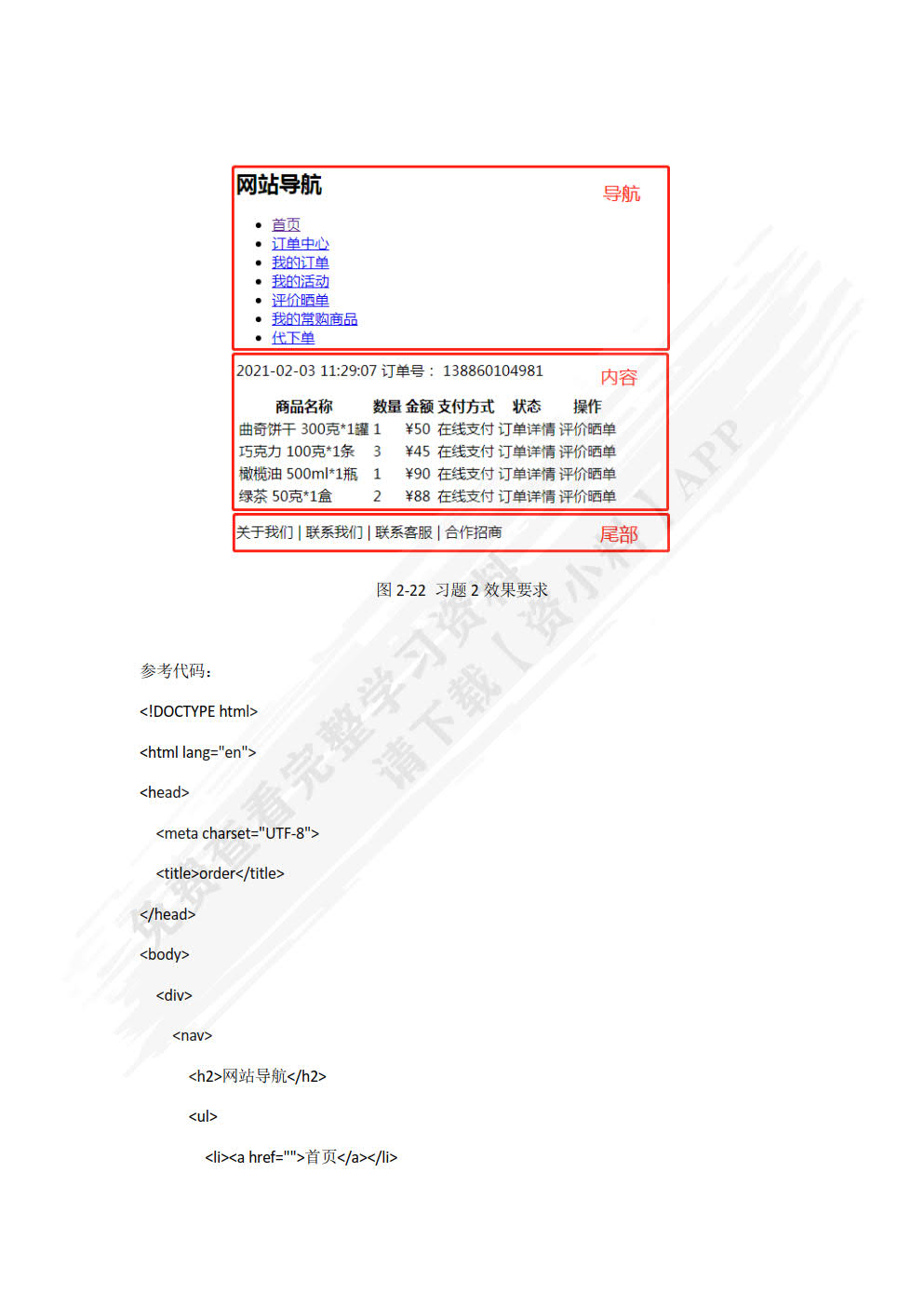 HTML5应用开发案例教程（微课版）