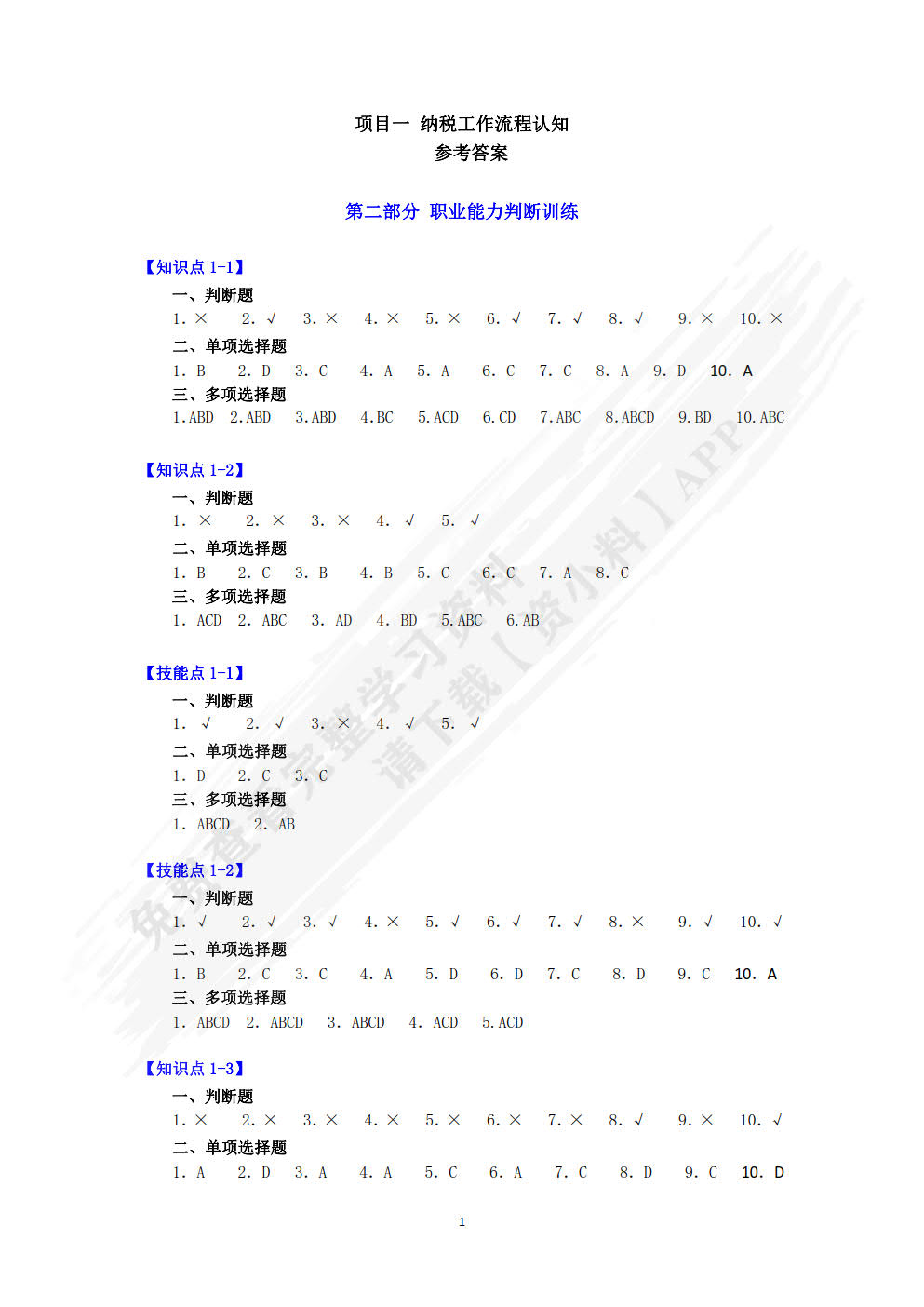 企业纳税实训（第三版）