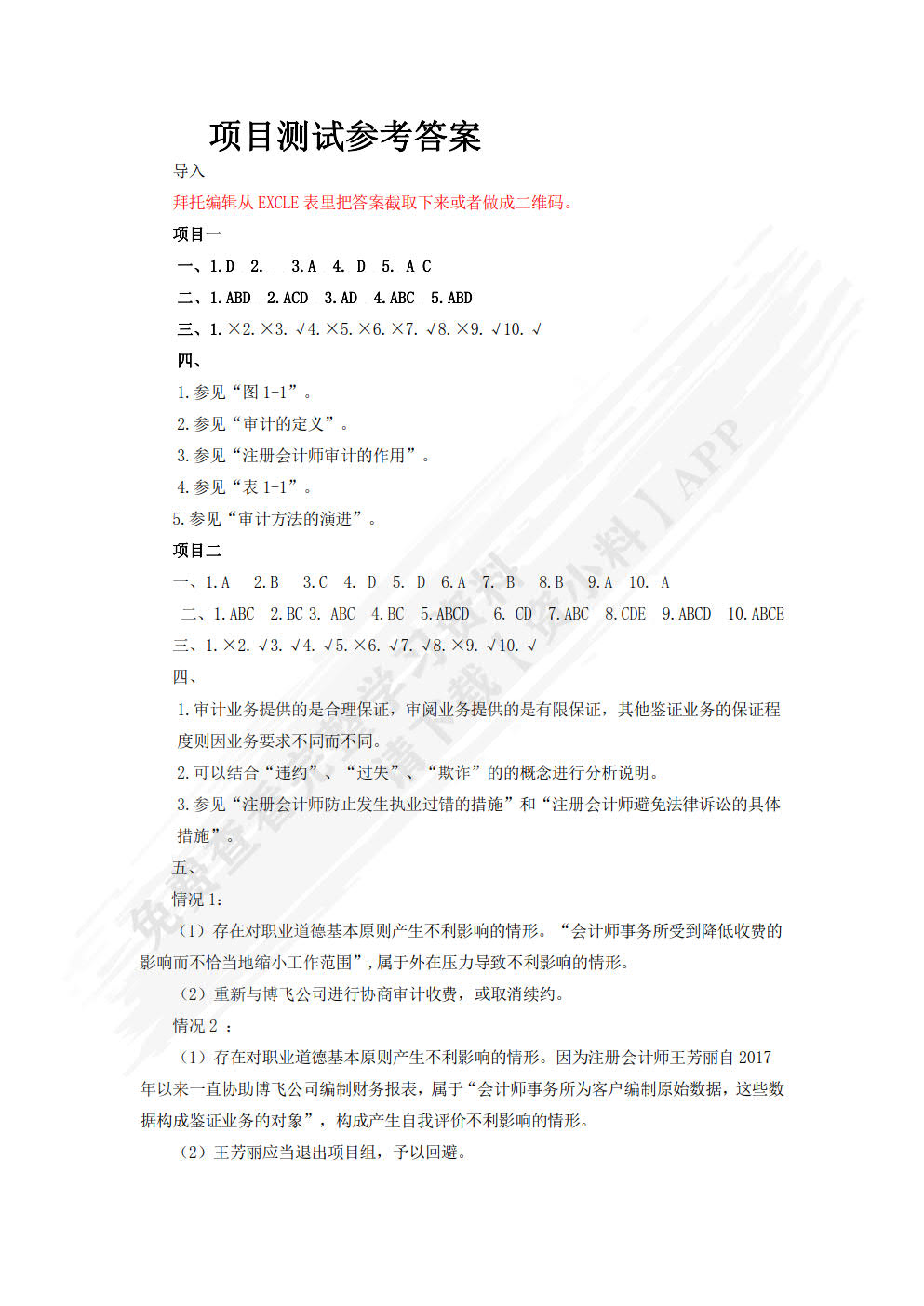 审计原理与实务(第3版)