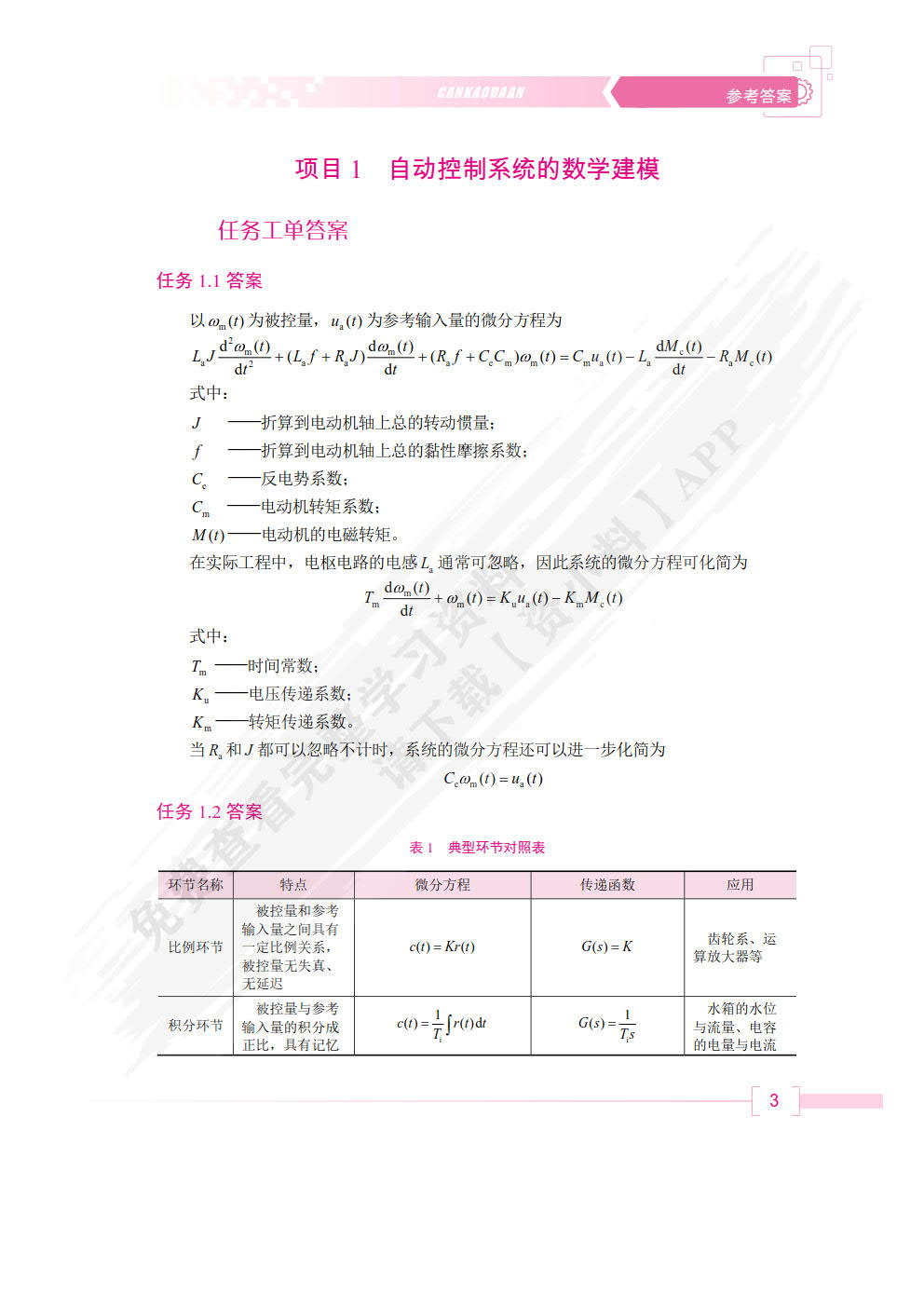 自动控制系统（双色）（含微课）