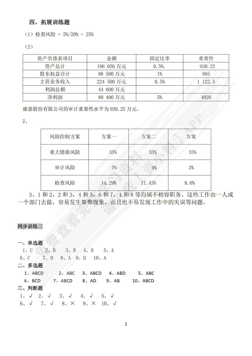 审计实务（第二版）