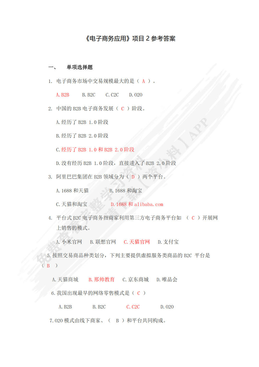 电子商务应用
