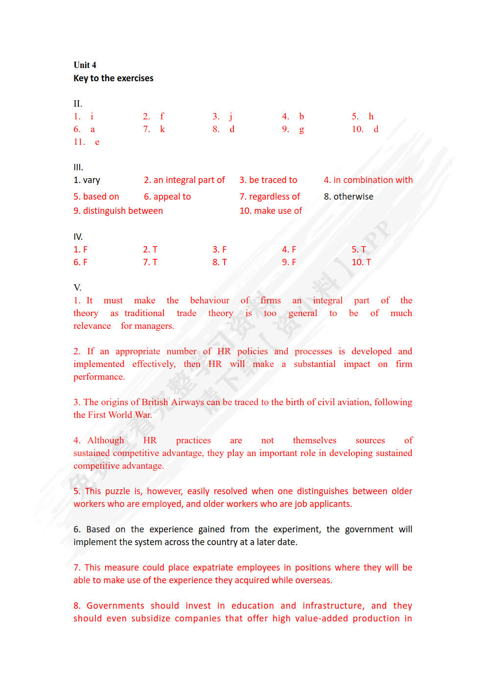 人力资源管理专业英语（第二版）