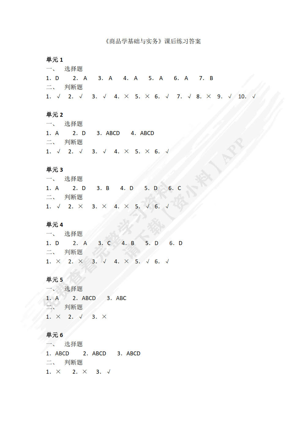 商品学基础与实务