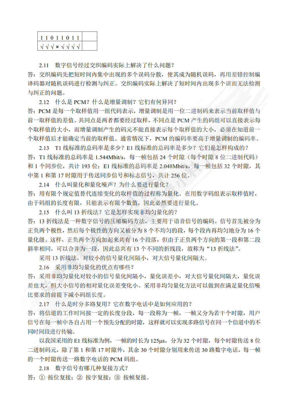 数字通信技术(第3版)
