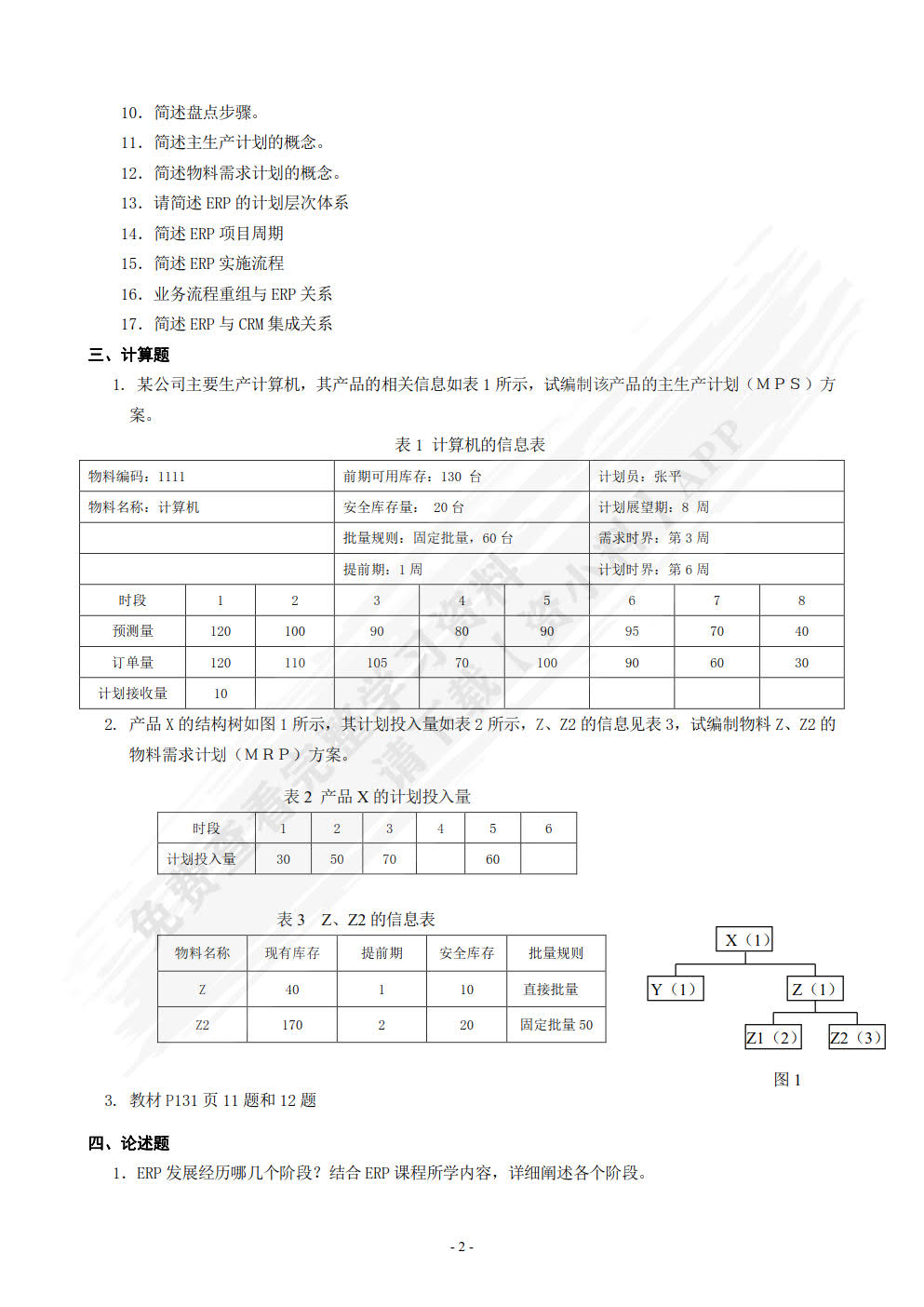 ERP实用教程（第2版）