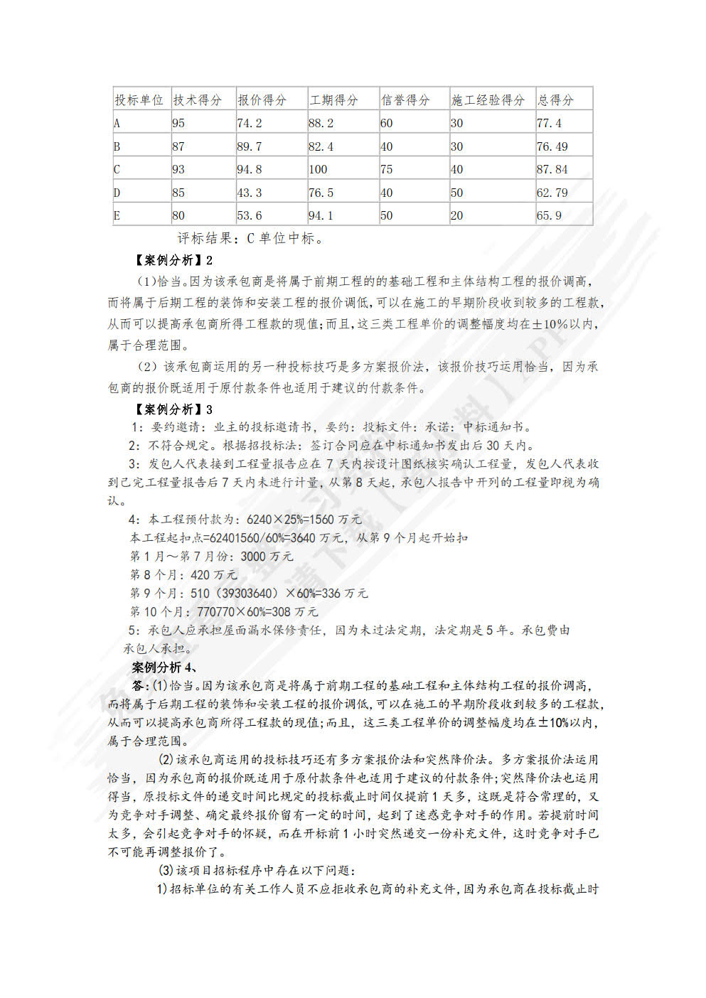 建设工程招投标与合同管理