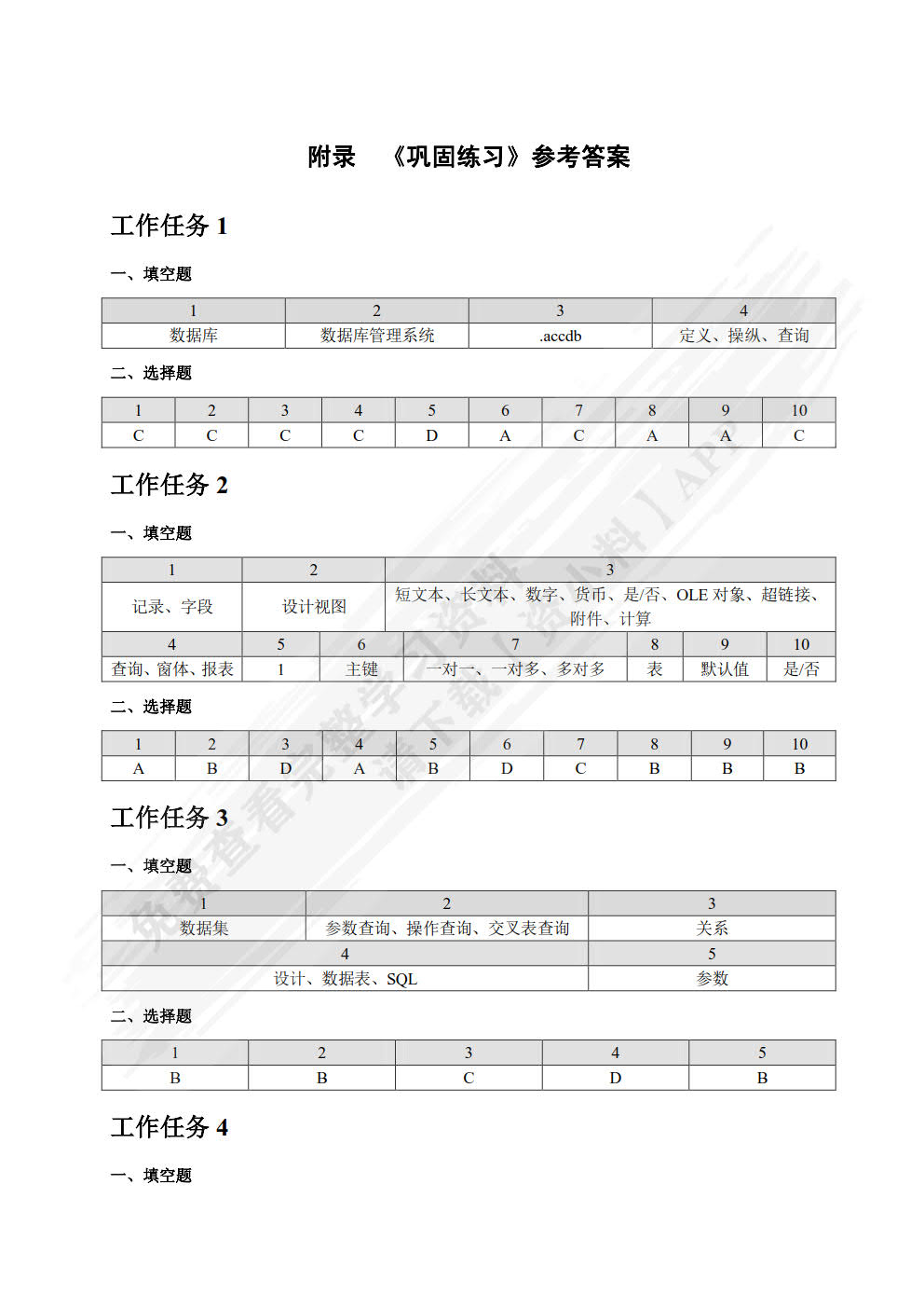 Access数据库基础与应用项目式教程（Access 2019）（微课版）