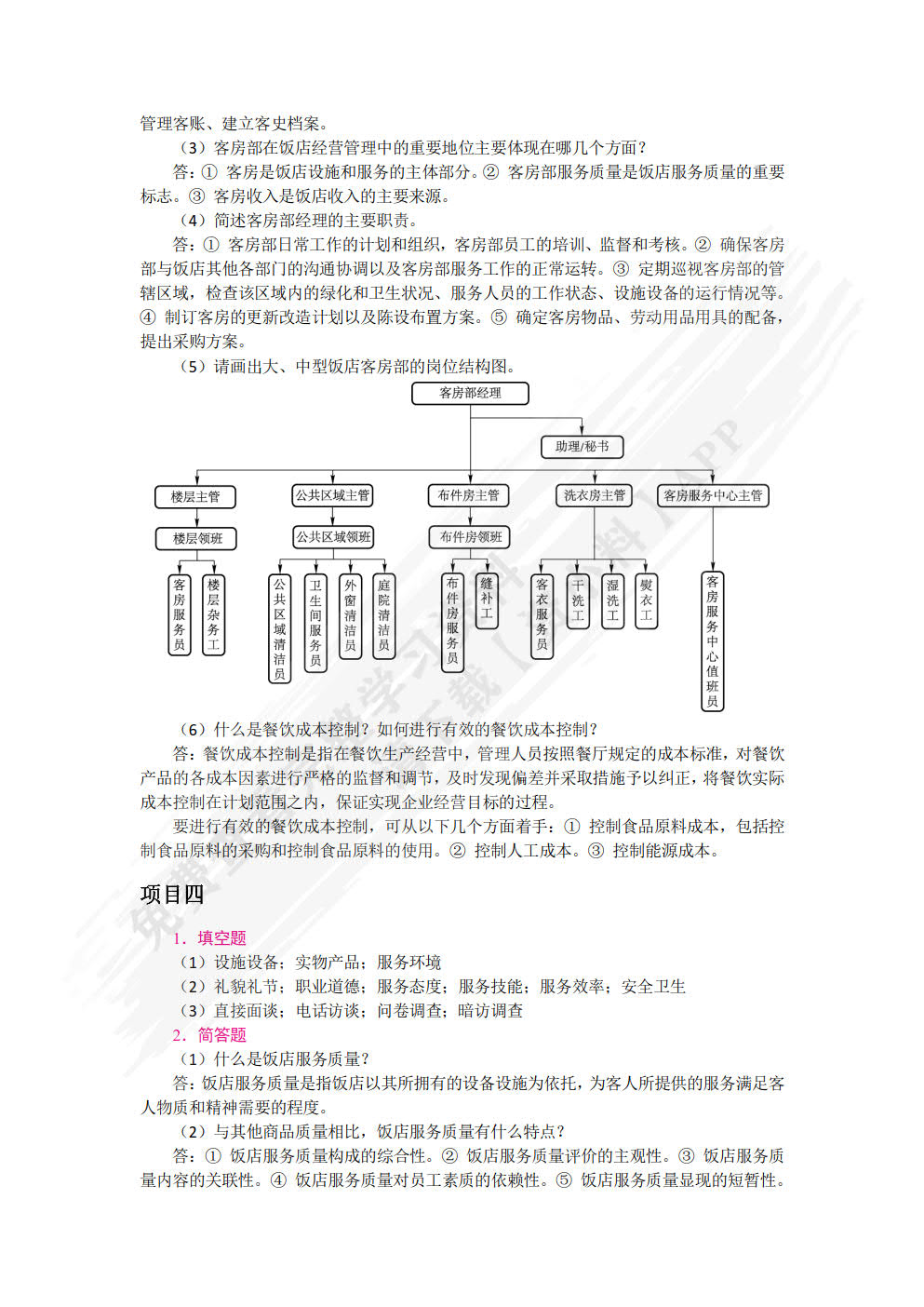 饭店管理概论