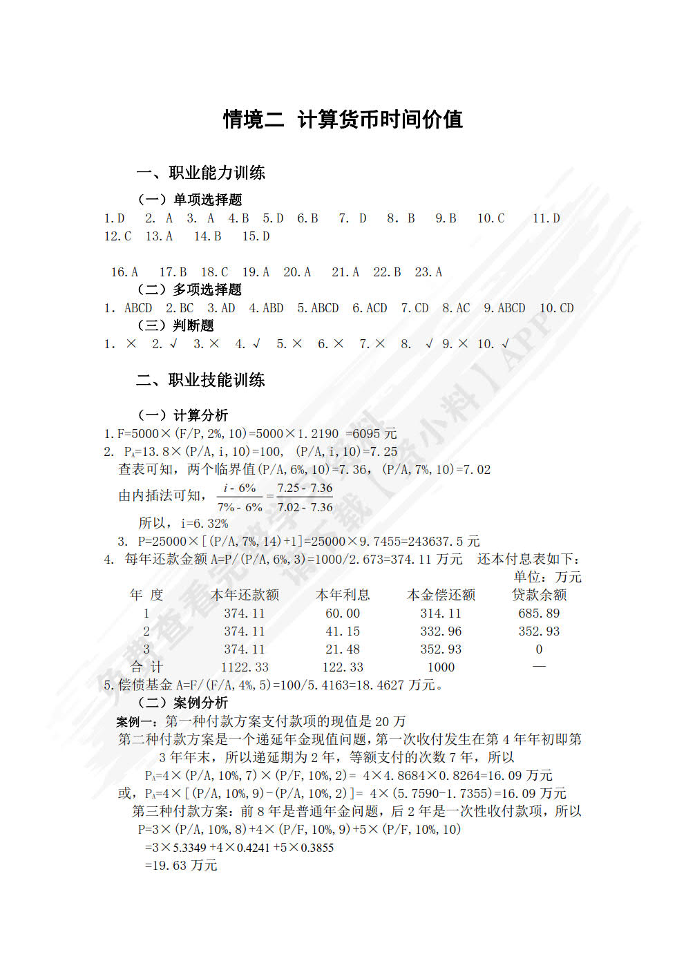 财务管理实务（第二版）