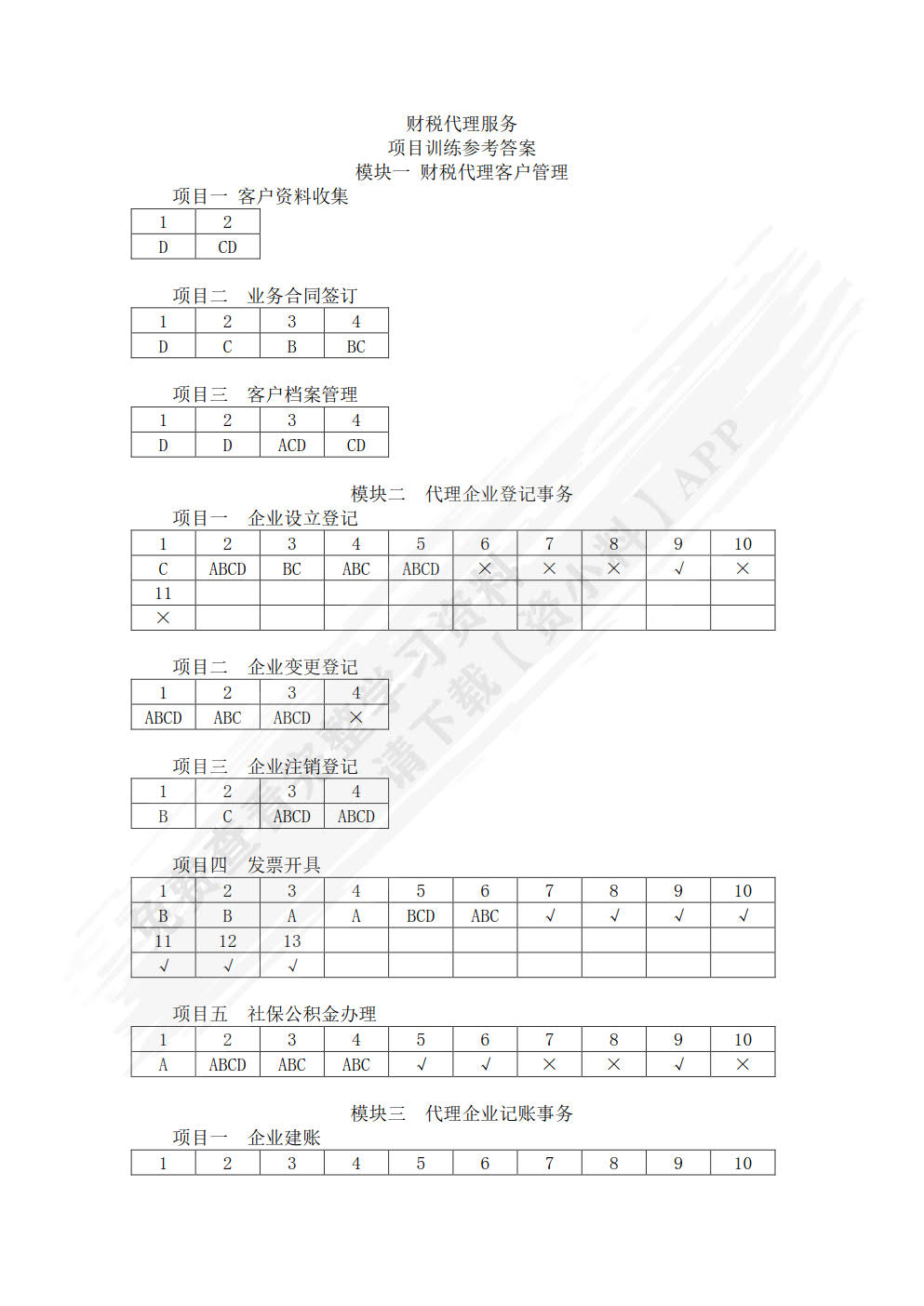 财税代理服务（微课版）