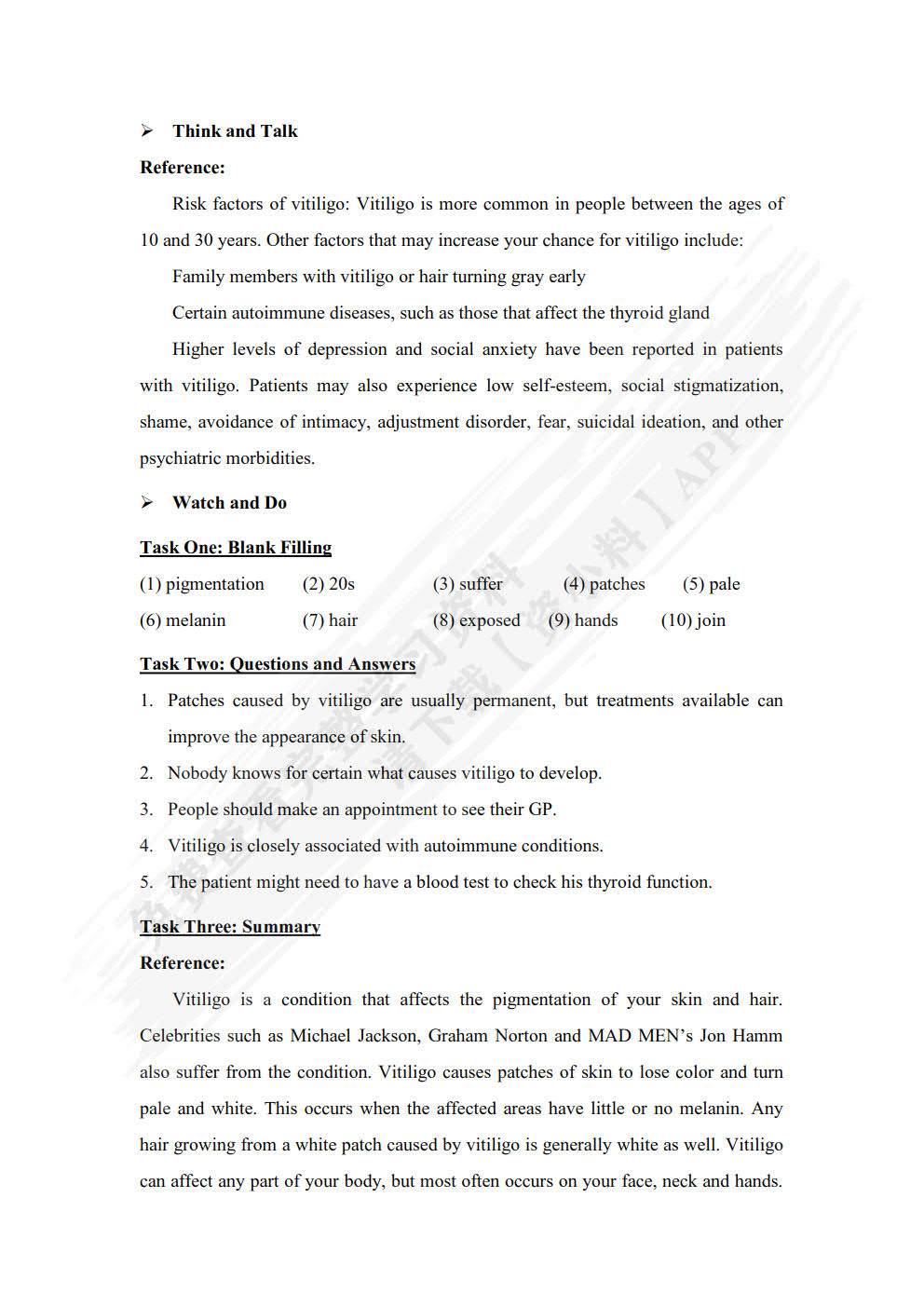 医学英语视听说（第二版）