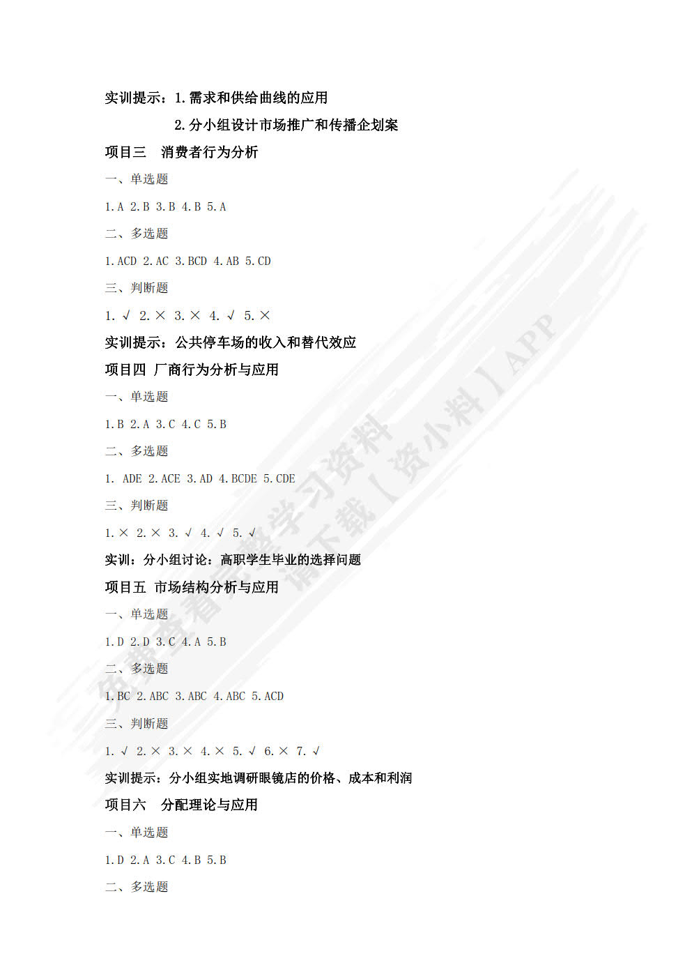 经济学原理与应用