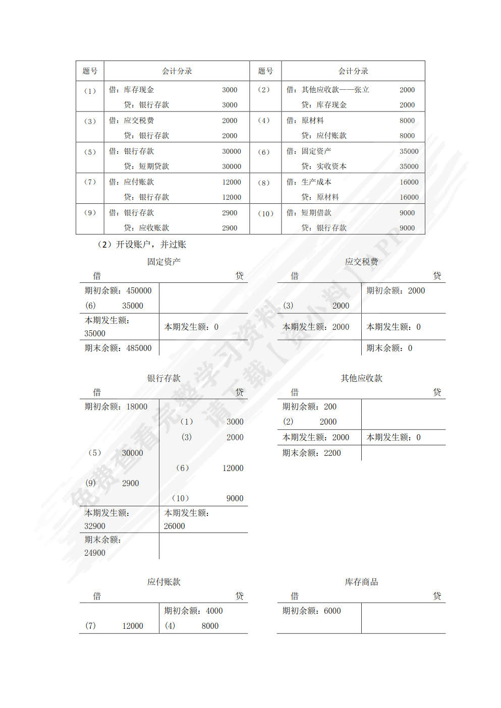 会计基础（第2版）