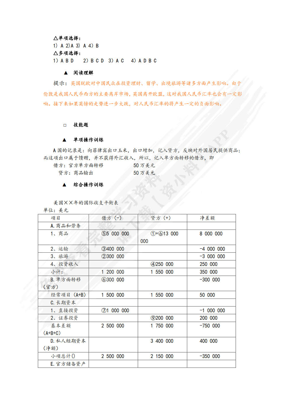 国际汇兑与结算（第四版）