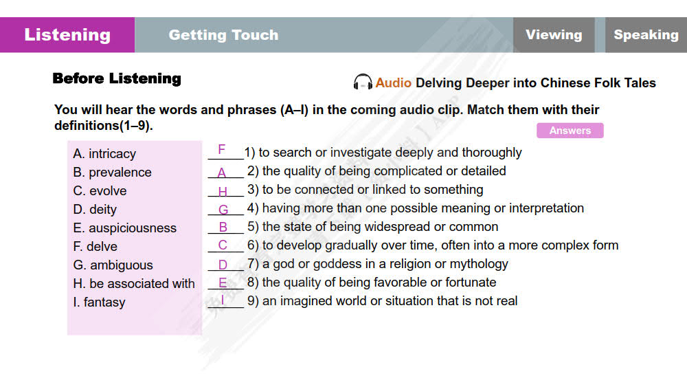 大学创新英语视听说教程(2)