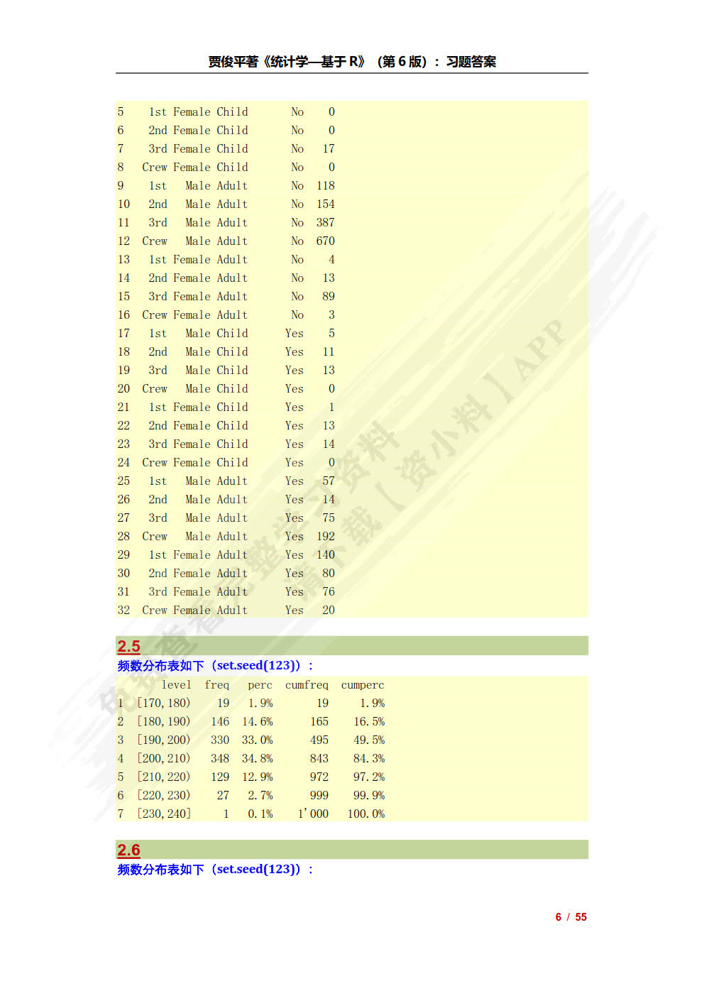 统计学——基于R（第6版）（基于R应用的统计学丛书）