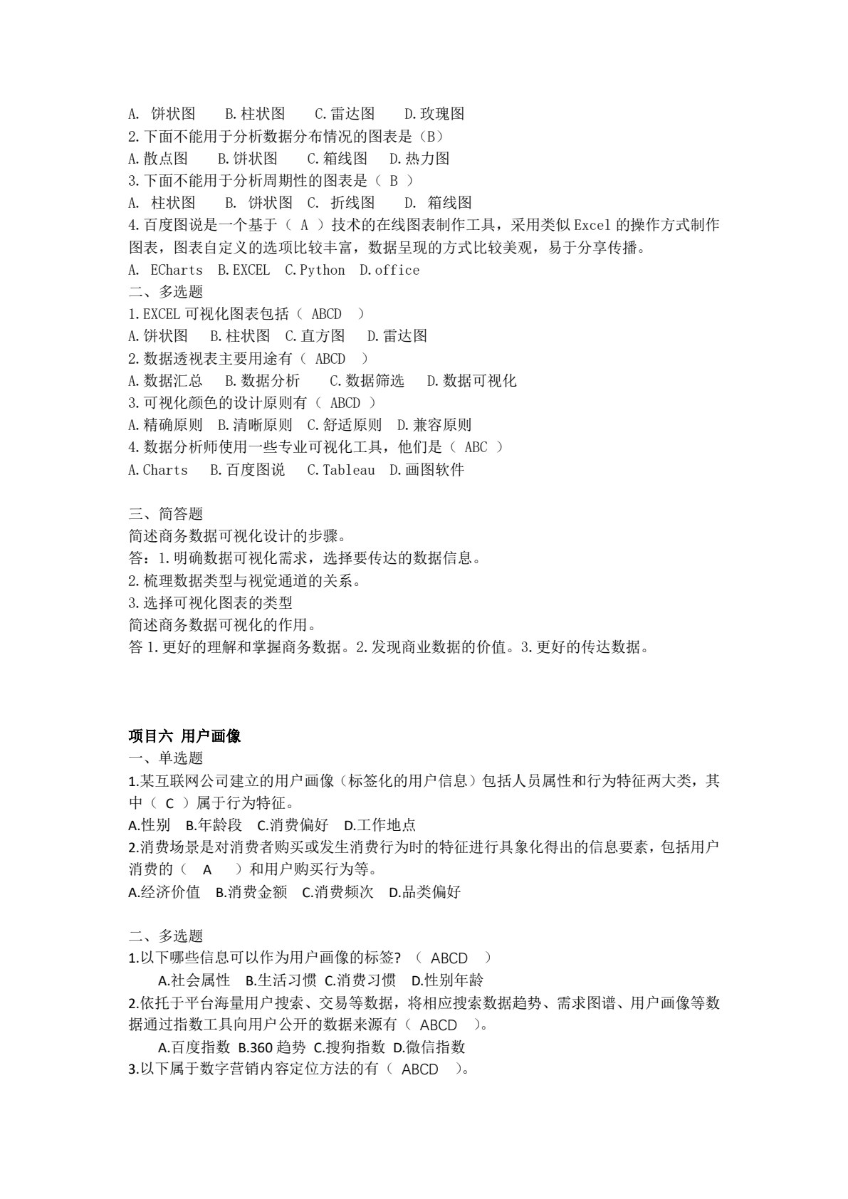 商务数据分析与应用
